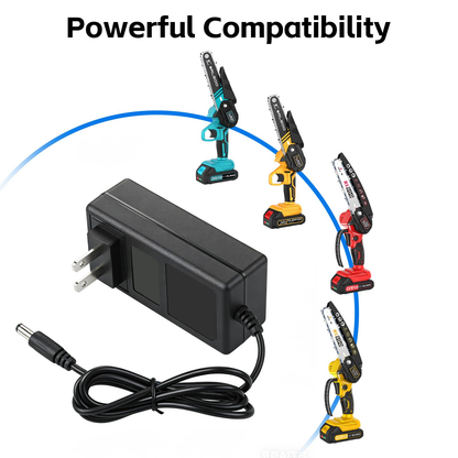 RLSOO Universal Battery Charger for 4-Inch & 6-Inch Mini Chainsaws, Lithium Battery Charger