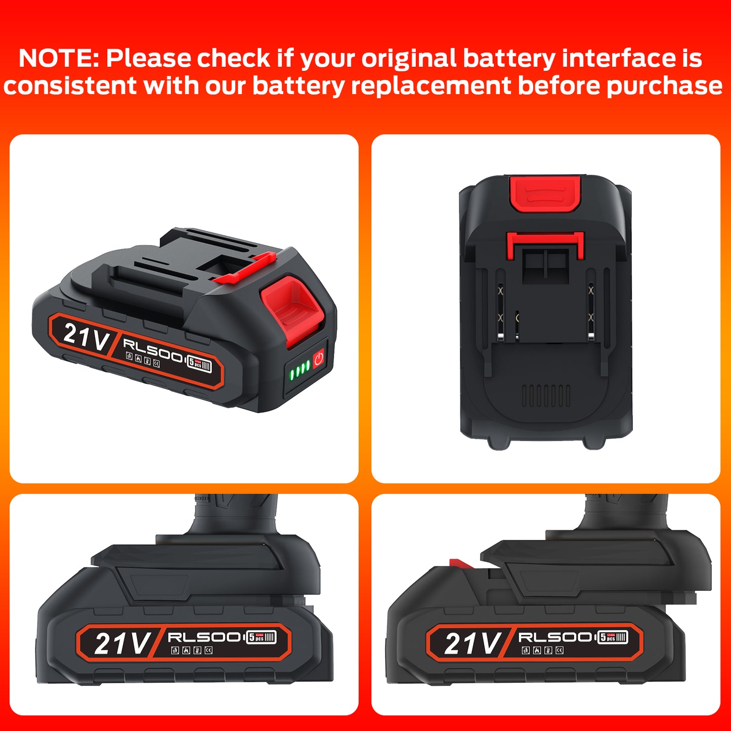 Mini Chainsaw 6 Inch Battery Replacement, 21V Rechargeable Battery, Replacement Battery for Mini Electric Chain Saw
