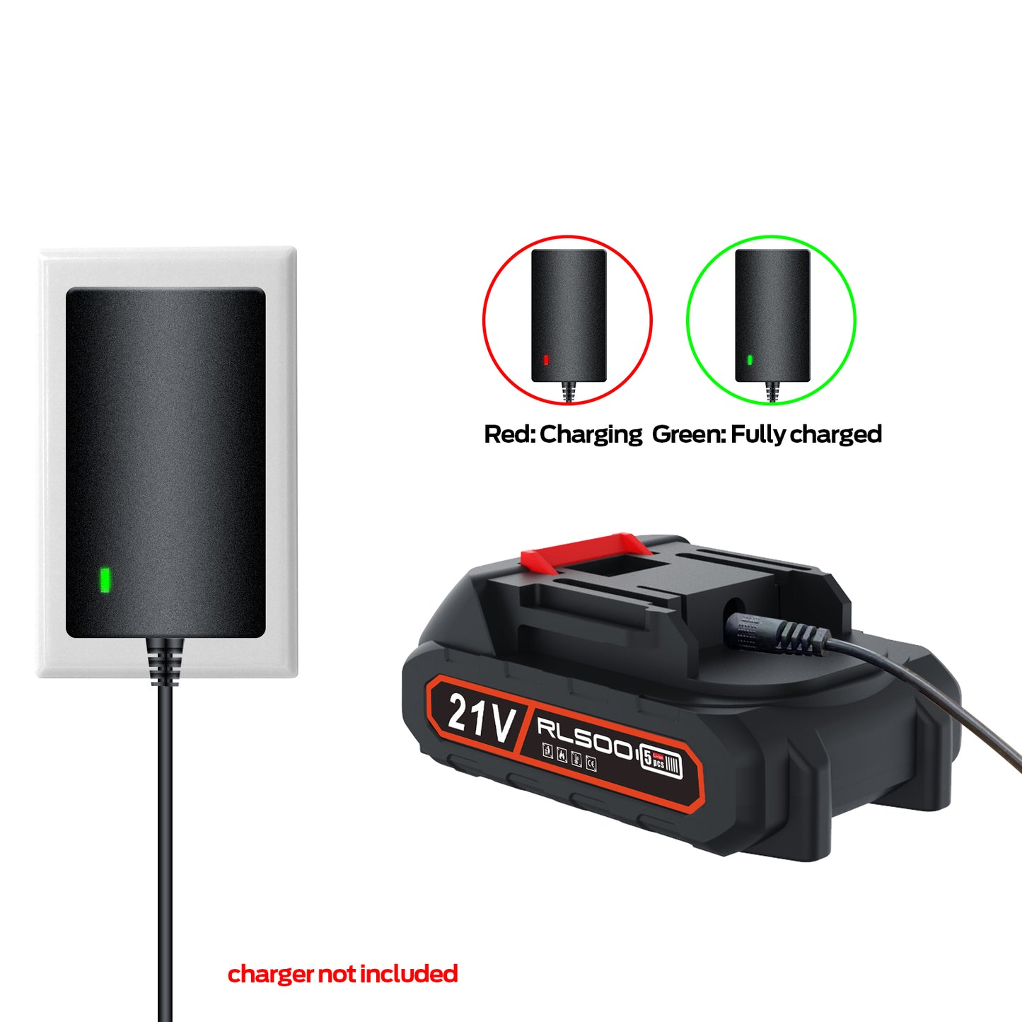 Mini Chainsaw 6 Inch Battery Replacement, 21V Rechargeable Battery, Replacement Battery for Mini Electric Chain Saw