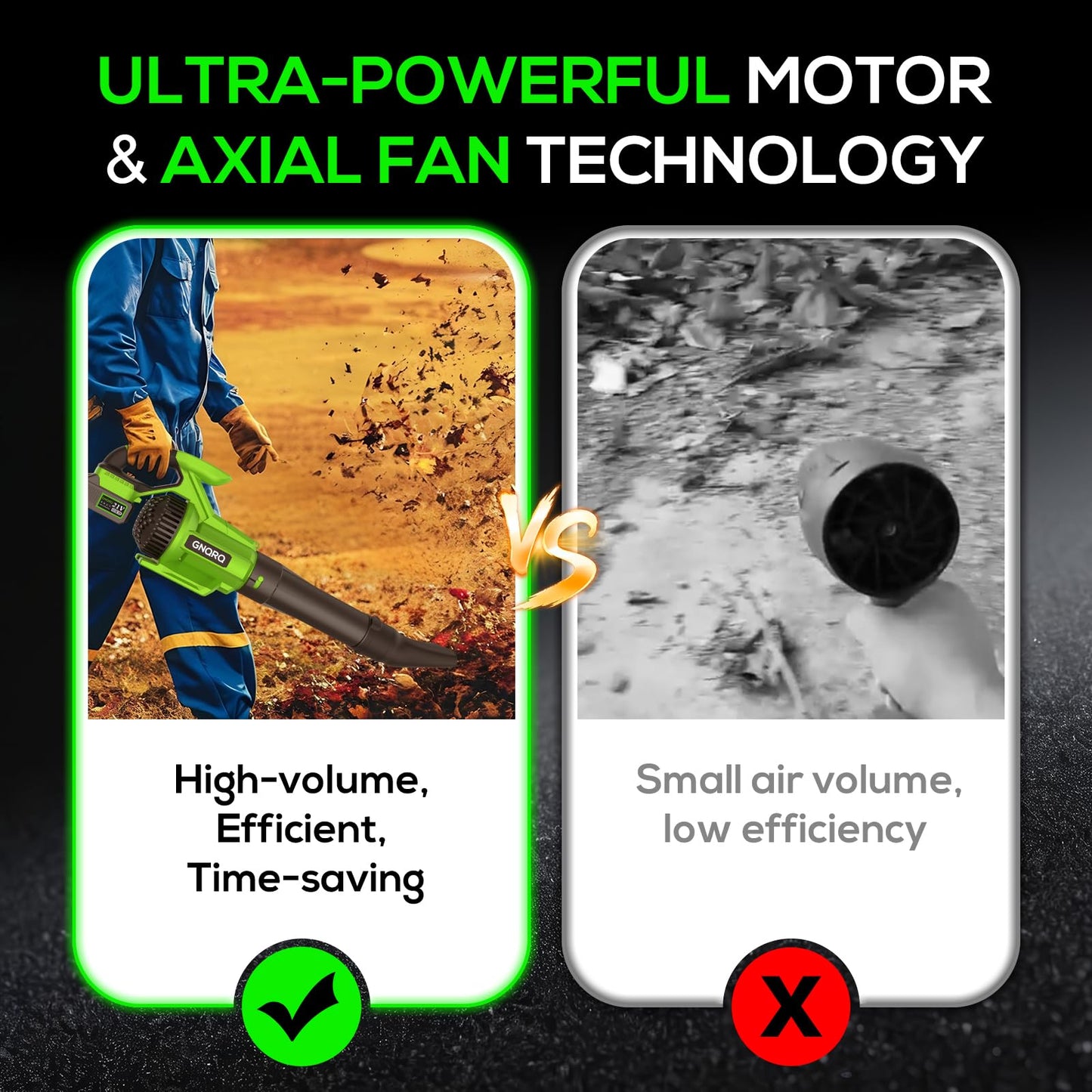 Electric Leaf Blower Cordless, 21V Battery Powered Blower with 2 x 4.0Ah Battery and Charge, 715CFM &180MPH and 3 Speed Mode, Brushless Handheld Blowers for Lawn Care, Yard, Leaves, Dust, Snow